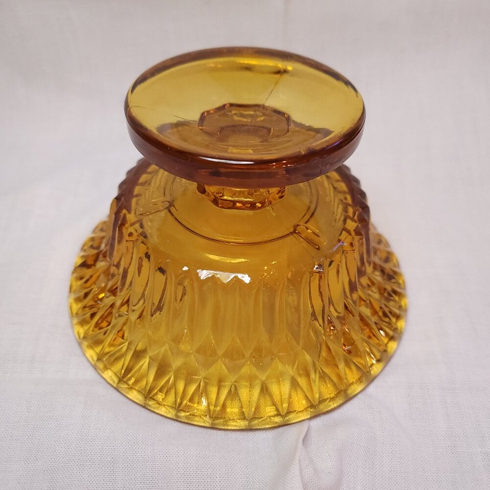 Pair of Vintage Amber Princess House Fairy Lamps - Picture 6 of 10